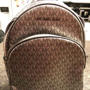 Silver Micheal Kors Authentic back pack purse